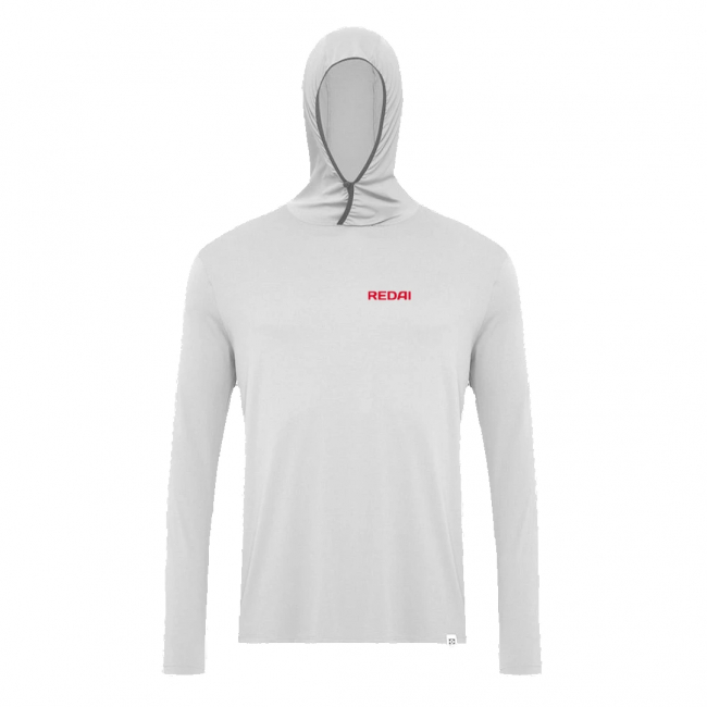 Camiseta de Pesca Performance Redai Balaclava Branca